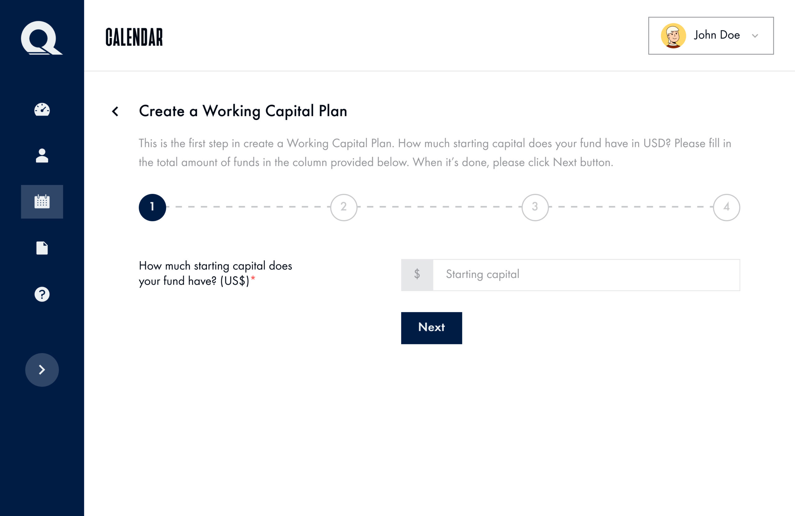 Working capital app